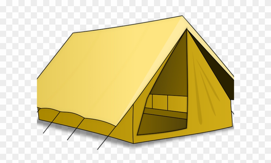 Tent Clipart Camp Tent - Camping Tent Shower Curtain - Png Download