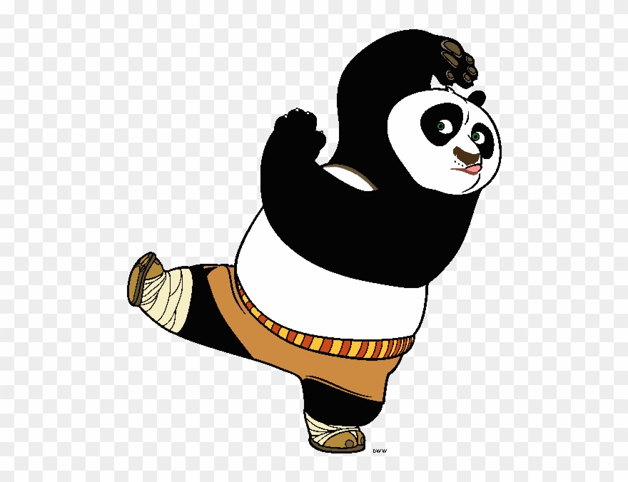 Kung Fu Panda Clip Art Images - Cartoon Kung Fu Panda Clipart - Png Download