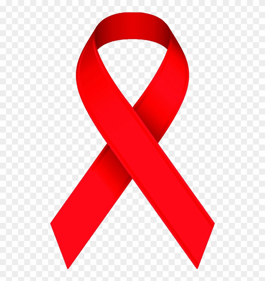 Awareness Ribbon Clip Art Red - Hiv Awareness Ribbon - Png Download