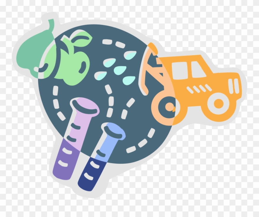 Vector Illustration Of Genetic Engineering With Genetically - Crop Clipart