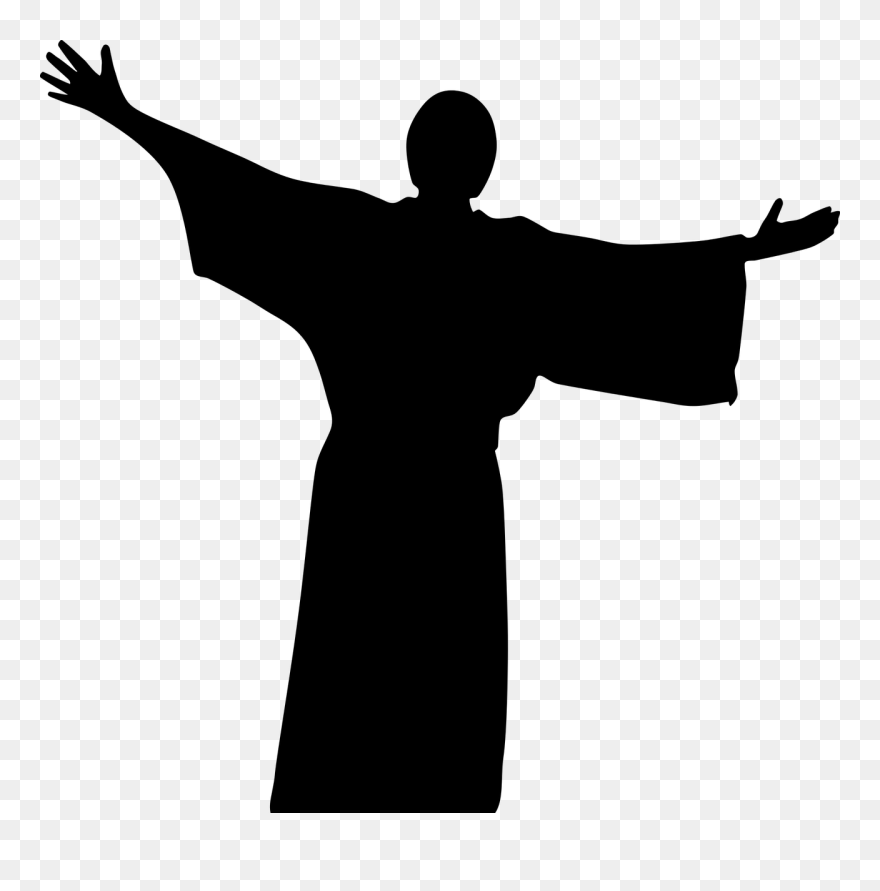 Christian Fish Clipart 18, Buy Clip Art - Jesus Silhouette Png Transparent Png