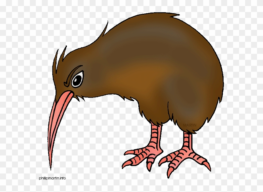 Free Clip Art By Phillip Martin - Kiwi Clip Art - Png Download