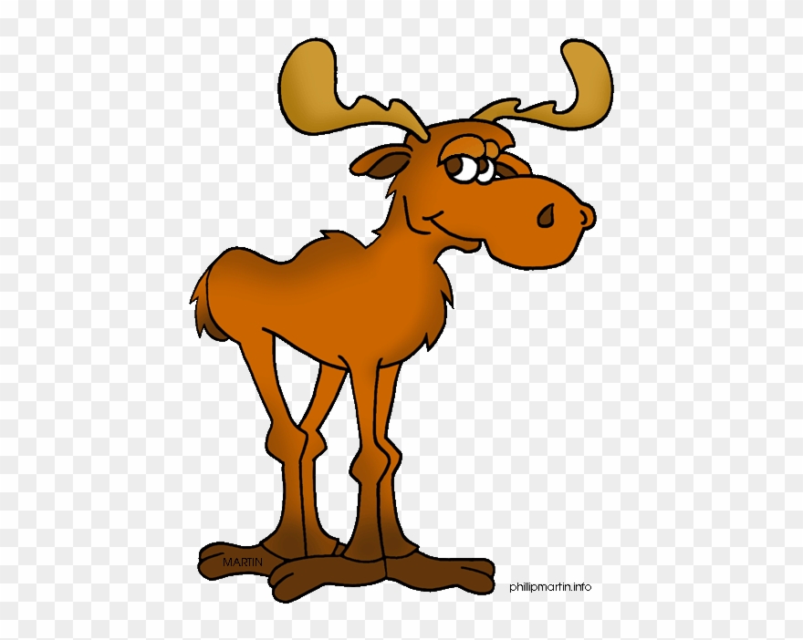 Free Canada Clip Art By Phillip Martin, Moose - Clipart Moose - Png Download