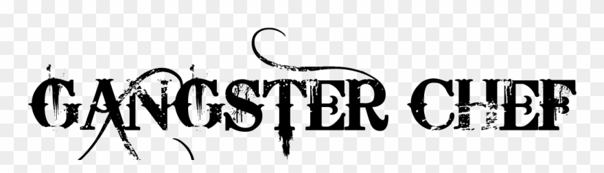 Gangster Chef Tattoo In Bleeding Cowboys Font - Death By Stereo 1 Shower Curtain Clipart