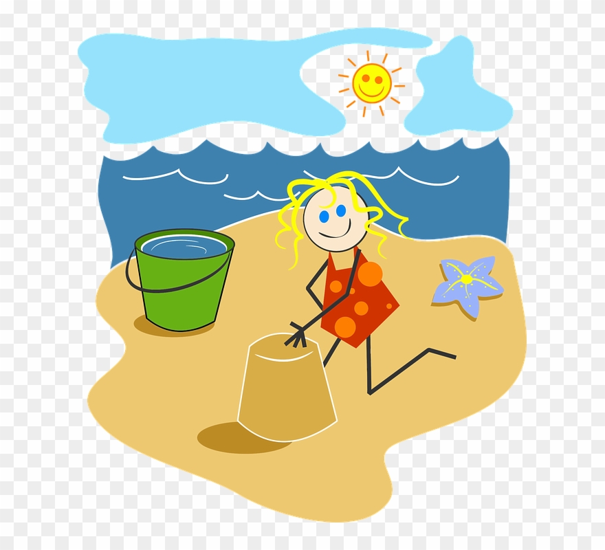 Collection Of Outside Games Cliparts - Beach Clip Art - Png Download