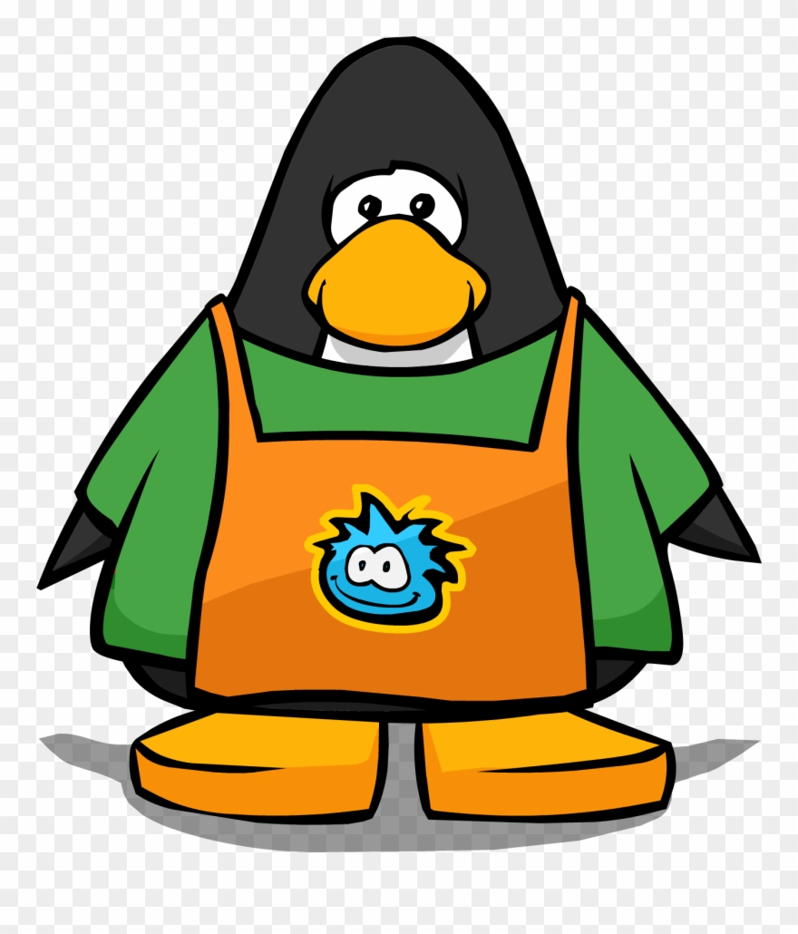 Pet Shop Apron Pc - Club Penguin Blue Striped Scarf Clipart
