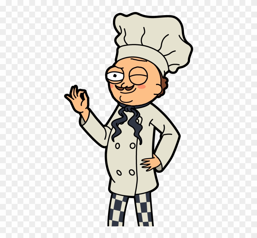 Morty Commis De Cuisine - Pocket Morty Chef Morty Clipart