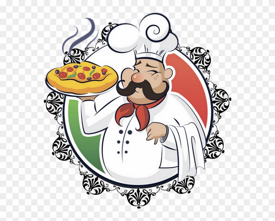 Pizzaïolo Italien - Pizza Italie Dessin Clipart