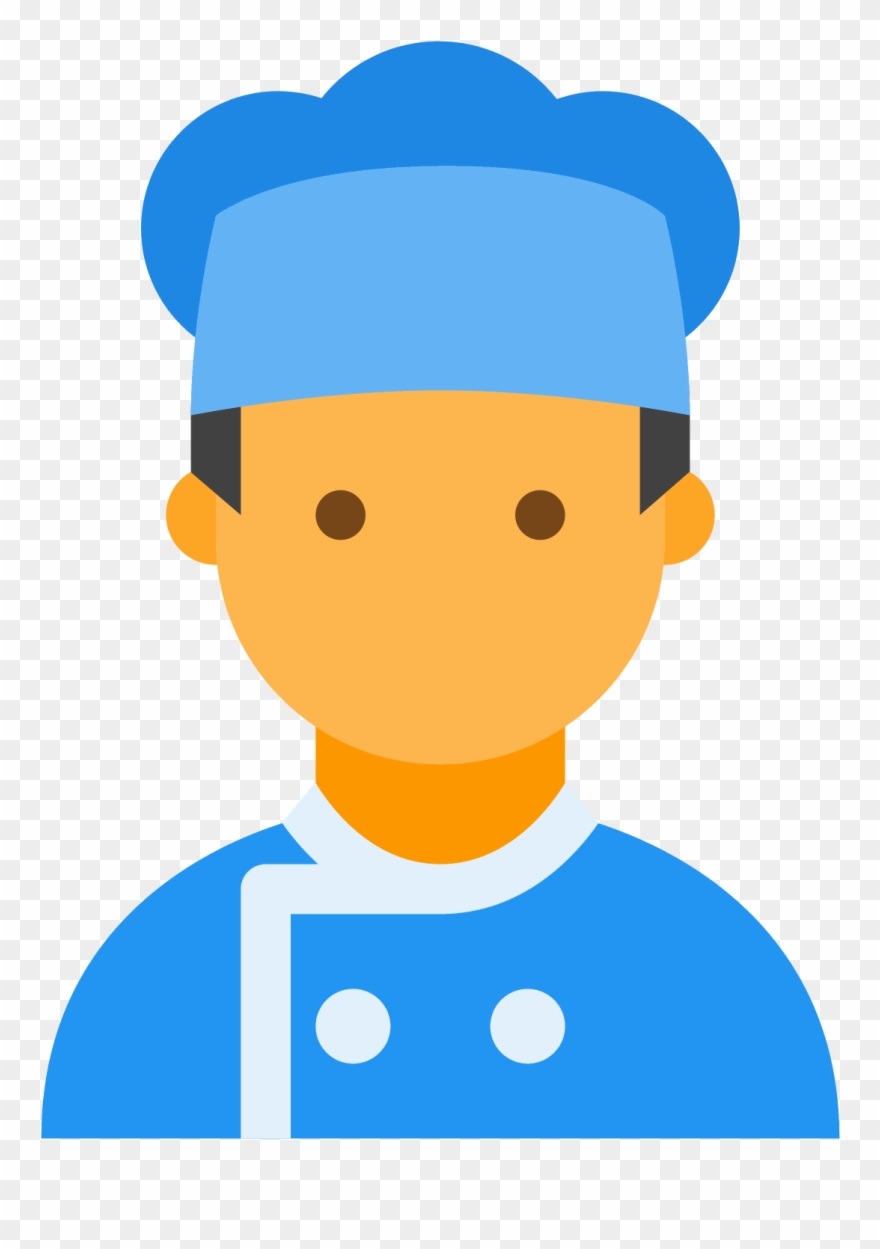 Cuisinier Homme Icon - Assistant Cook Icon Clipart