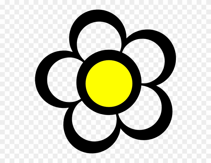 Silhouette Flower Outline Png Clipart