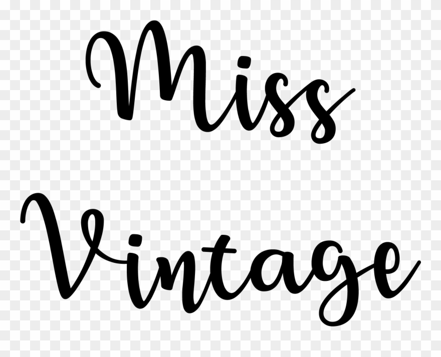 Miss Vintage Logo 1712x V=1538901805 - Symbol Clipart