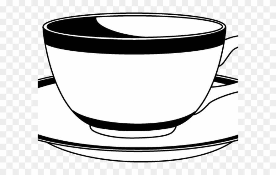 Saucer Clipart Tasa - Cup And Saucer Clipart - Png Download