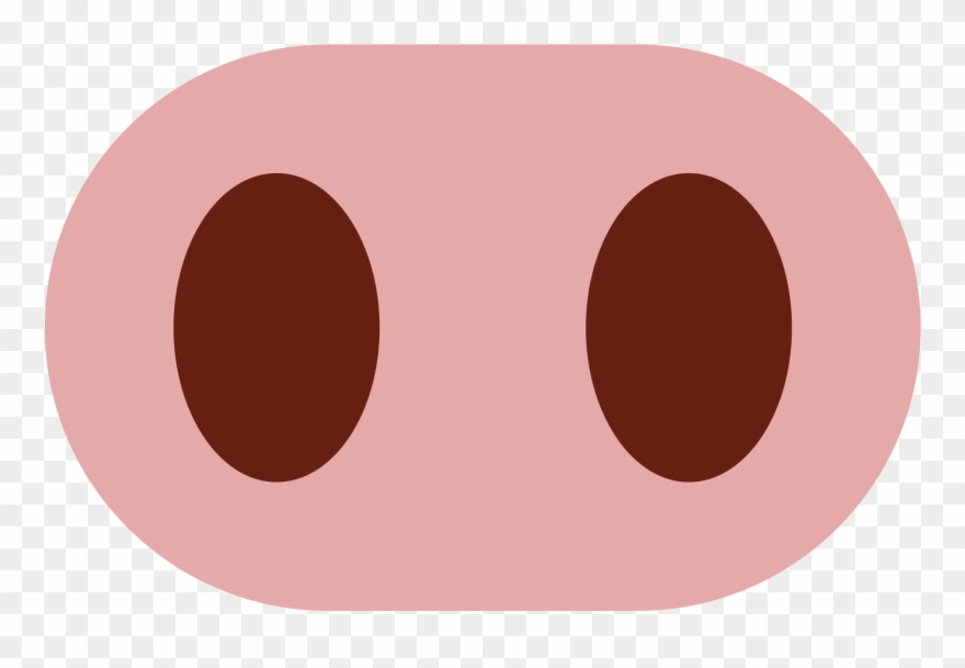 Pig Nose Clipart Clipground Bbq Pig Clip Art Free Black - Nariz De Porco Emoji - Png Download