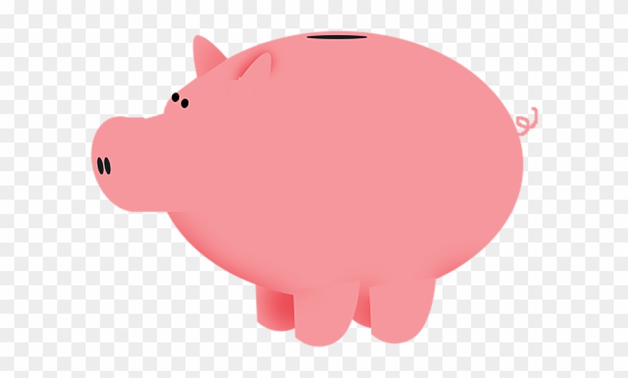 Pig Clipart Bank - Pink Piggy Bank Printable - Png Download