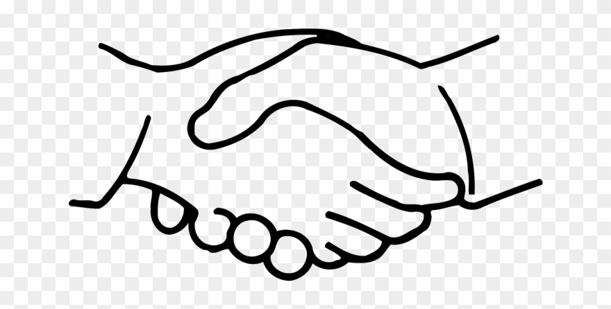 Cartoon Clip Art - Hand I Hand Clipart - Png Download