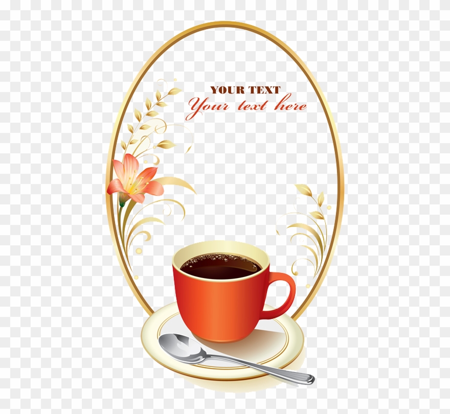 Coffee Espresso European Cuisine Poster Background - Moldura Café Da Manhã Clipart