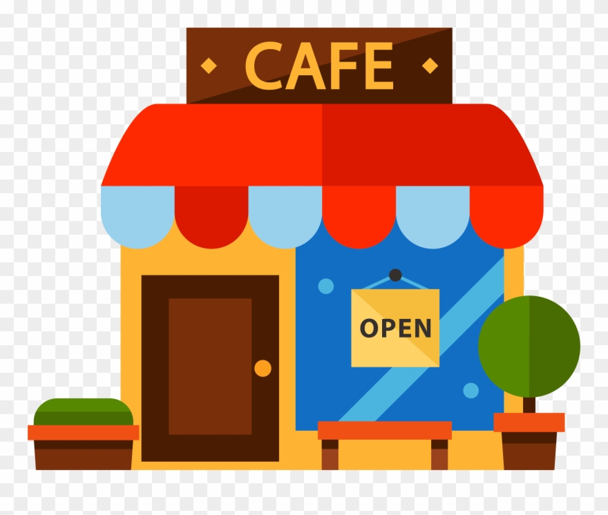 Download Cafe Restaurant Cartoon Color Transprent Cafe Cartoon Png