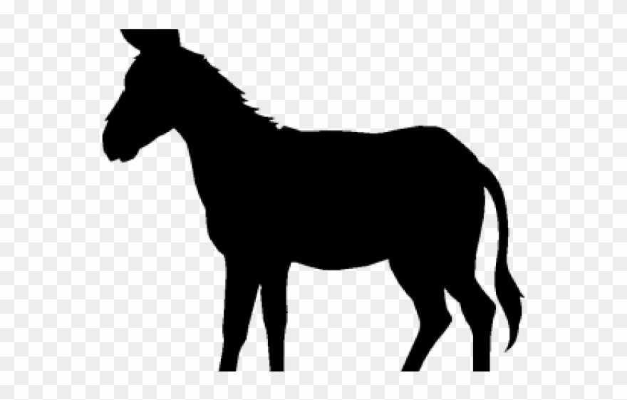 Mule Clipart Ane - Dog Silhouette - Png Download
