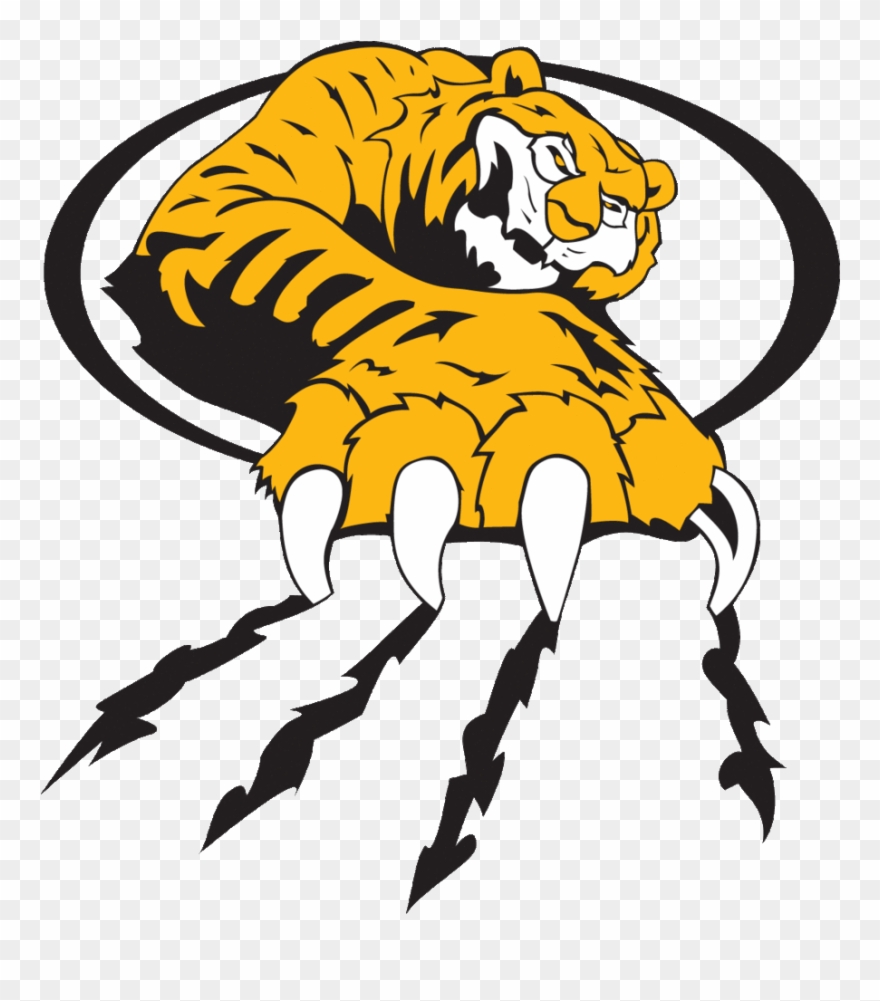 Tiger Scratch Font Clipart Tiger Clip Art - Tiger Paw Scratching - Png Download