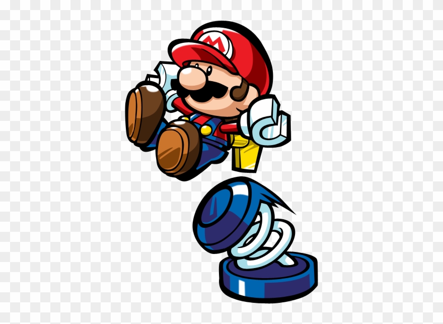 Mario Vs Donkey Kong Png Transparent - Jumping On A Spring Clipart