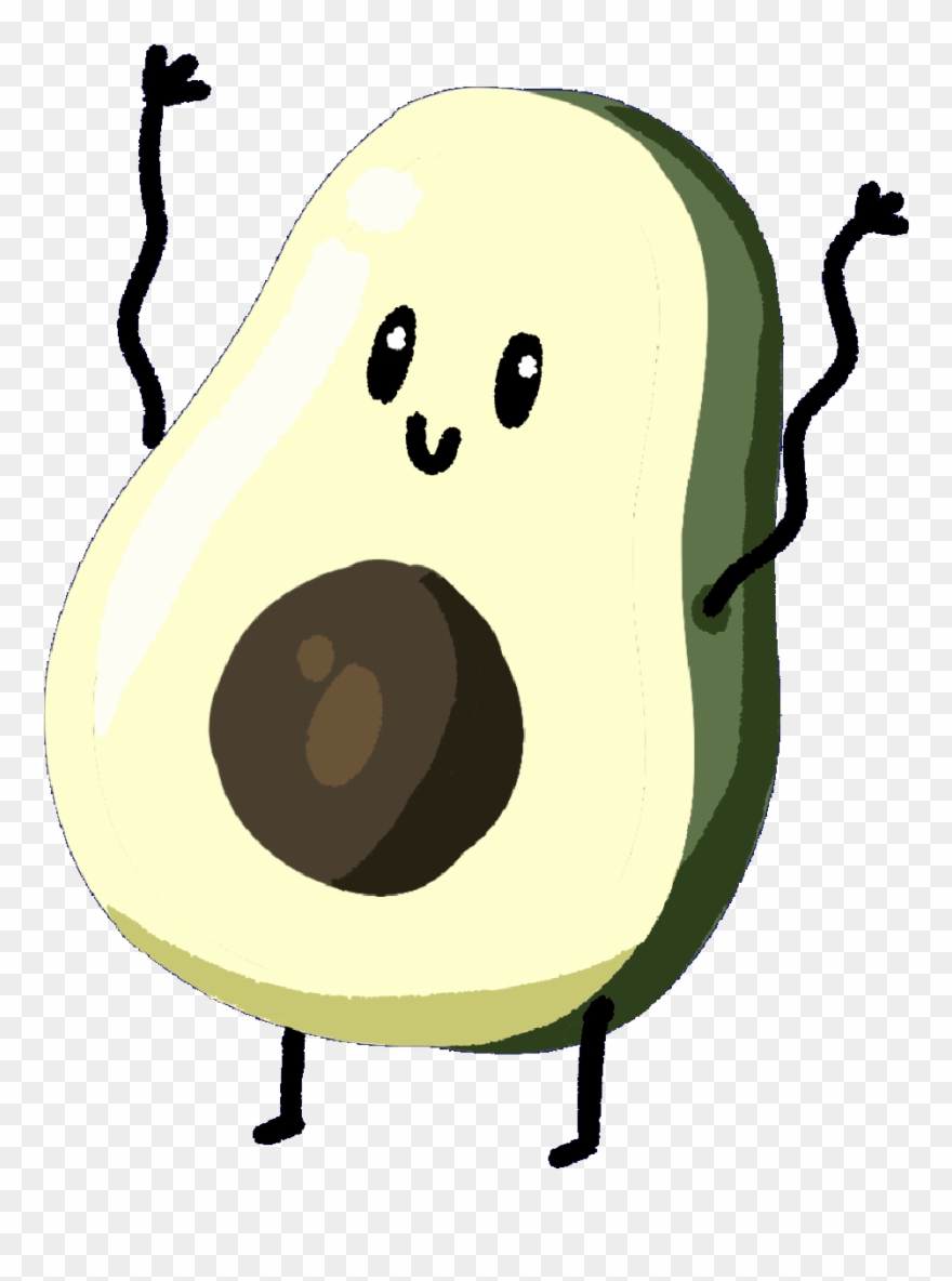 Svg Royalty Free Download Dance Smile Sticker By Mendu - Animated Dancing Avocado Gif Clipart