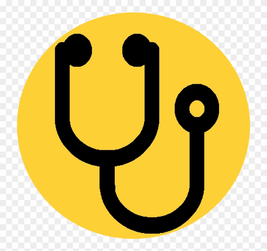 Nursing Care - Black Stethoscope Icon Clipart