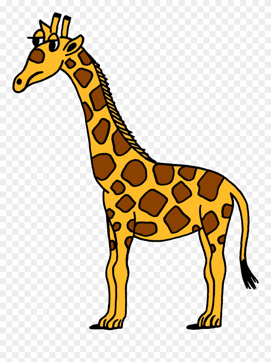 Green Giraffe Clipart - Giraffe Clip Art Hd - Png Download