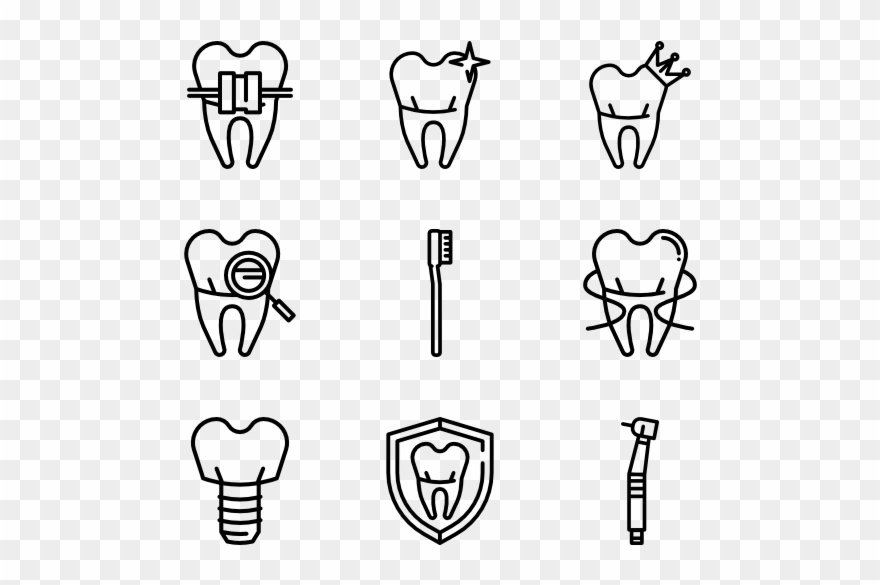 Vector Freeuse Library Tooth Care Icon Packs Vector - Christmas Icons Vector Free Clipart