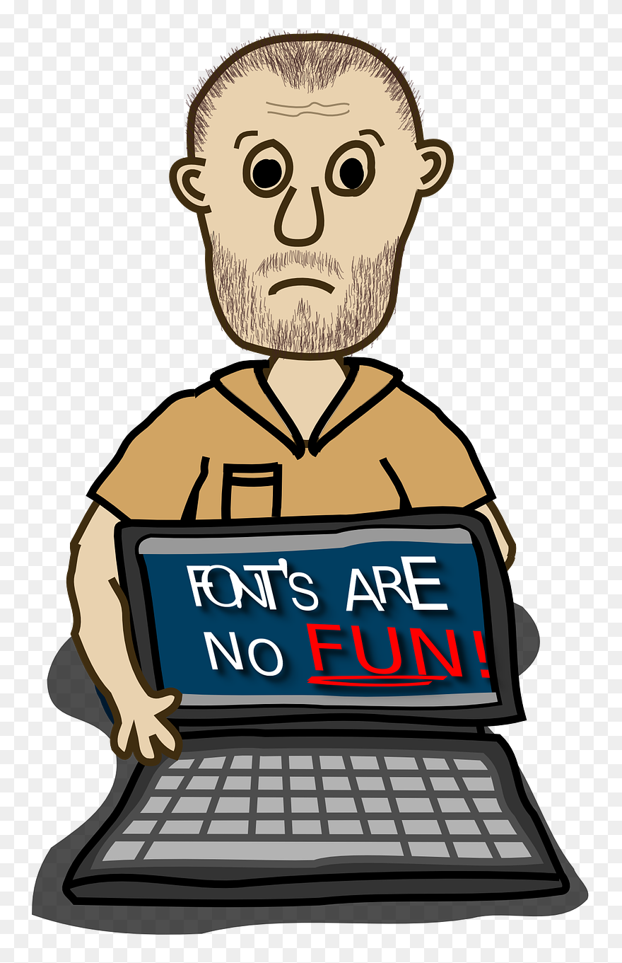 Man Computer Cliparts 27, Buy Clip Art - Happy Boss Day Computer - Png Download