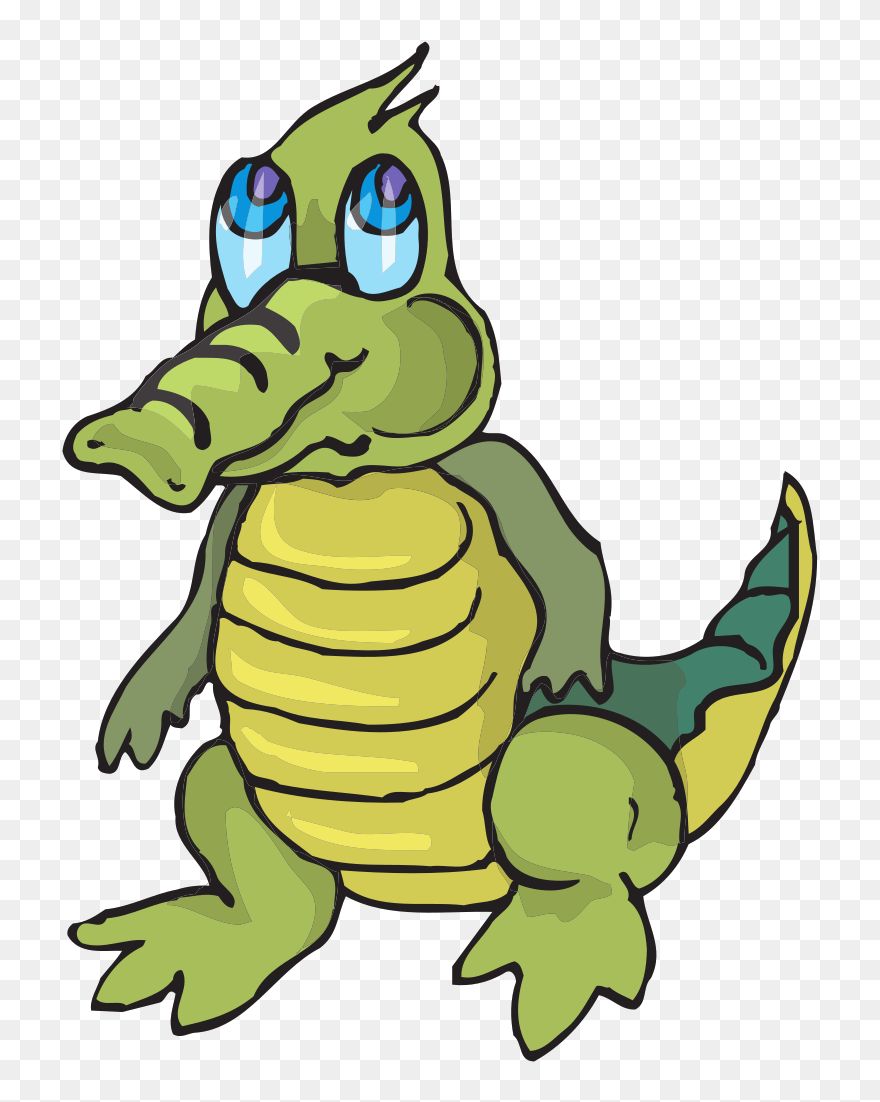 Cartoon Alligator Clipart 29, Buy Clip Art - Animated Waving Alligator Gif - Png Download
