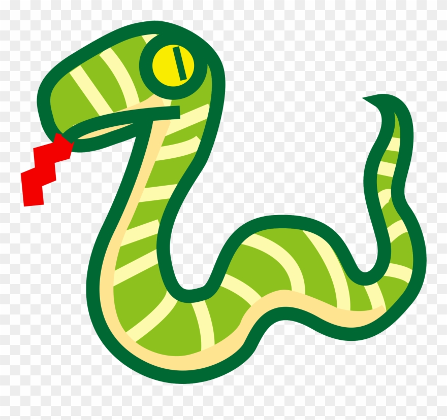 Cartoon Rattlesnake Clipart - Snake Svg - Png Download