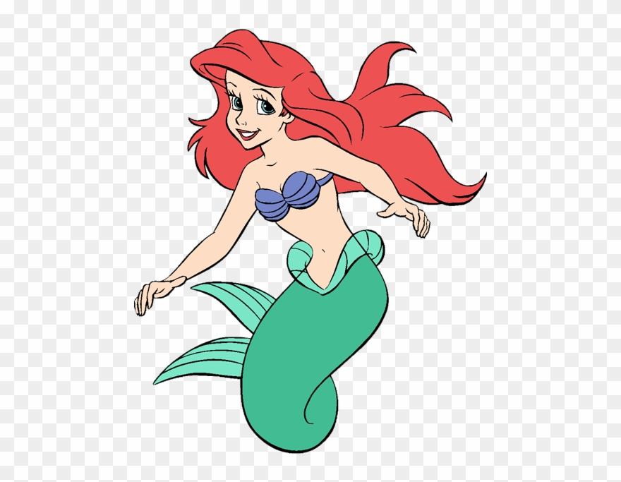 Clip Art Mermaid - Ariel Little Mermaid Clipart - Png Download