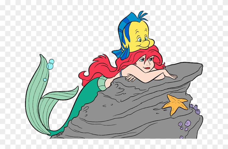 And Friends Clip Art Disney Galore - Ariel A Kis Hableány - Png Download