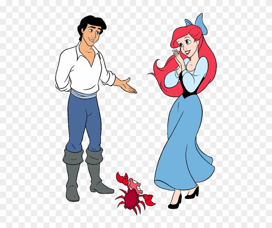 Ariel And Eric Clip Art 2 Disney Clip Art Galore Little - Ariel And Eric Clipart - Png Download