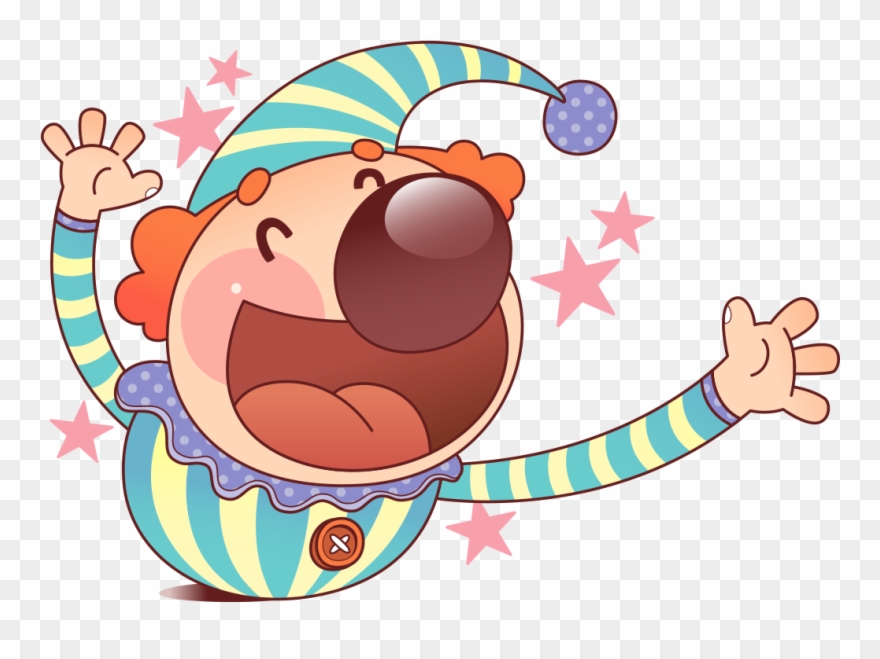 Clip Art Funny Transprent - Dibujo Payaso Cute - Png Download