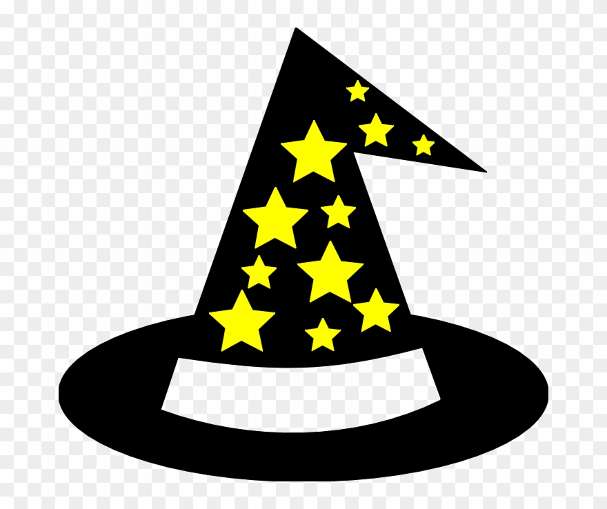 Free Wizard Hat Clipart - Wizard's Hat Cartoon - Png Download