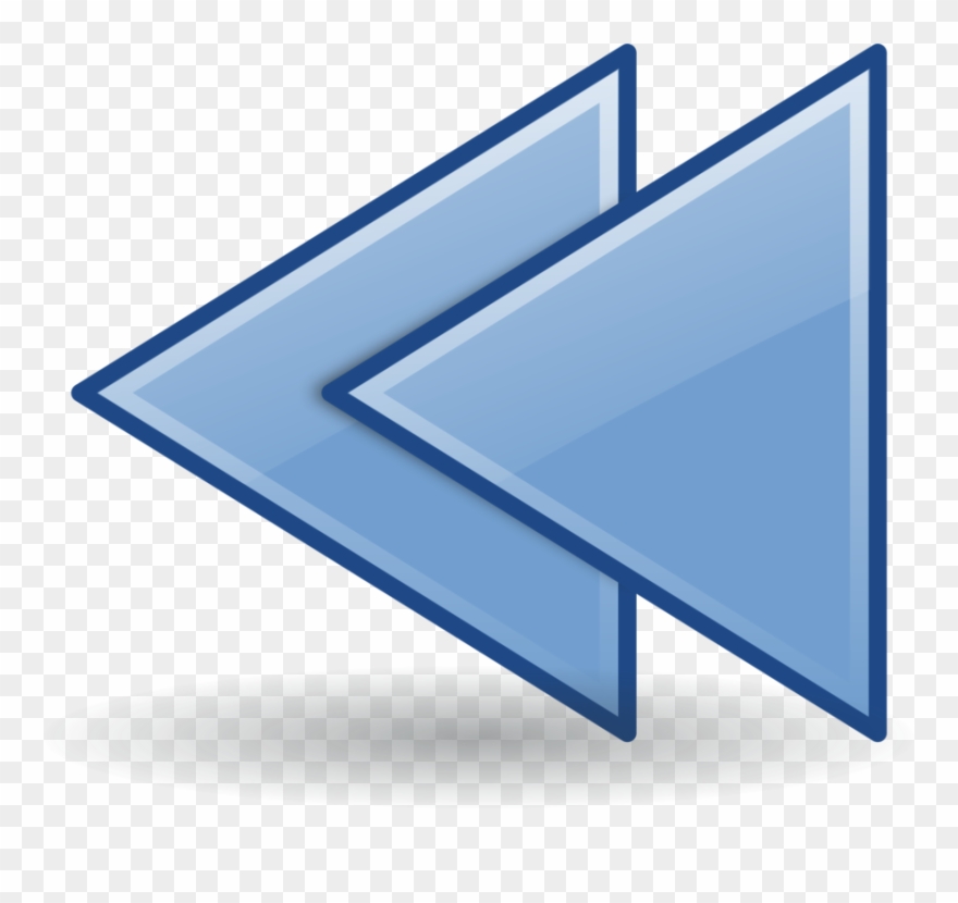 Computer Icons Blue Symbol Arrow Tango Desktop Project - Backward Png Clipart