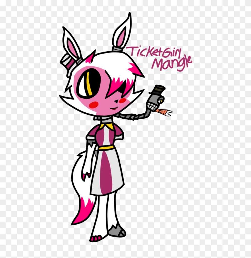 Ticket Girl Mangle By Dxc-smash - Clip Art - Png Download