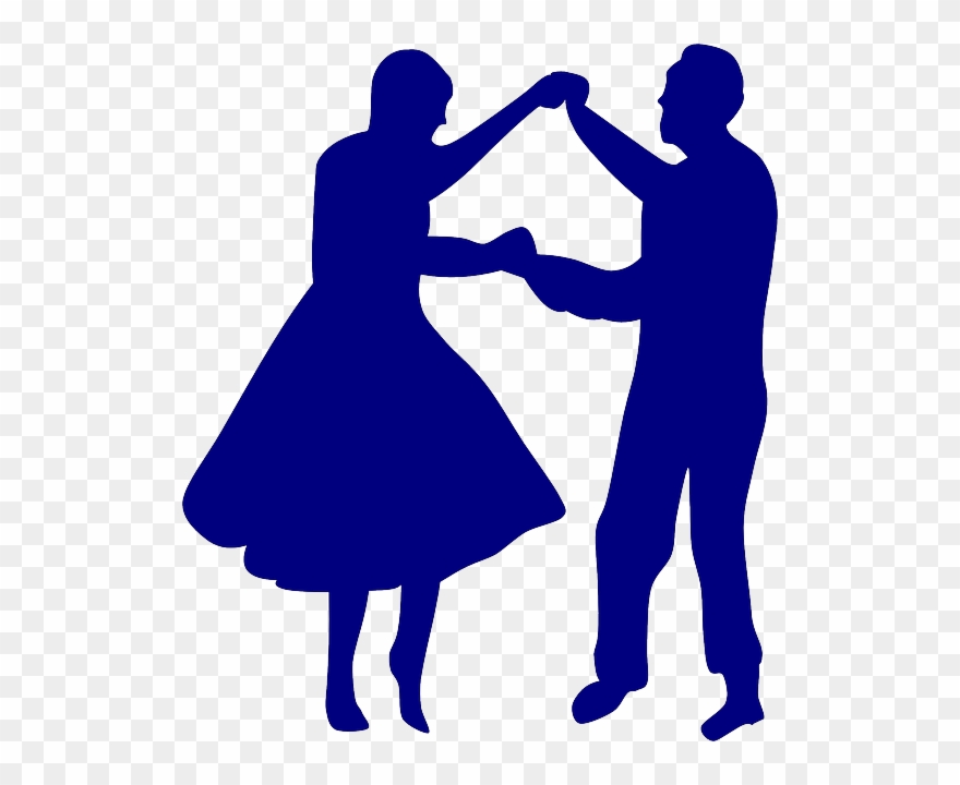 Dance Couples Silhouettes - Couple Dance Images Png Clipart