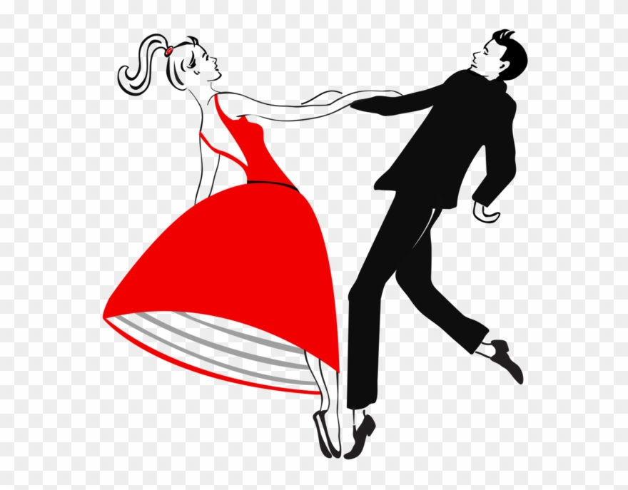 Dance Couples Silhouettes - Приглашение На Выпускной Школа Скрапбукинг Clipart