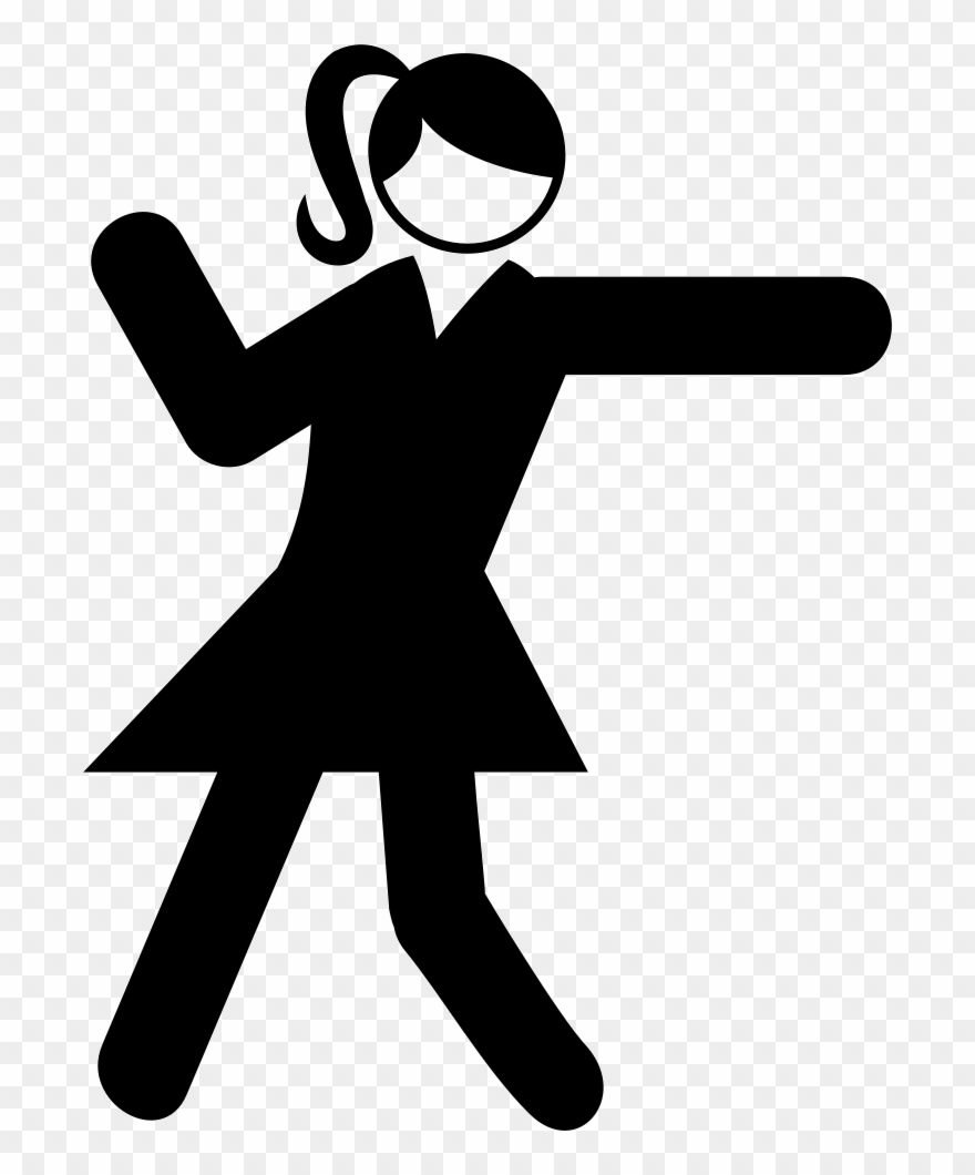 Png File - Dancing Girl Icon Png Clipart