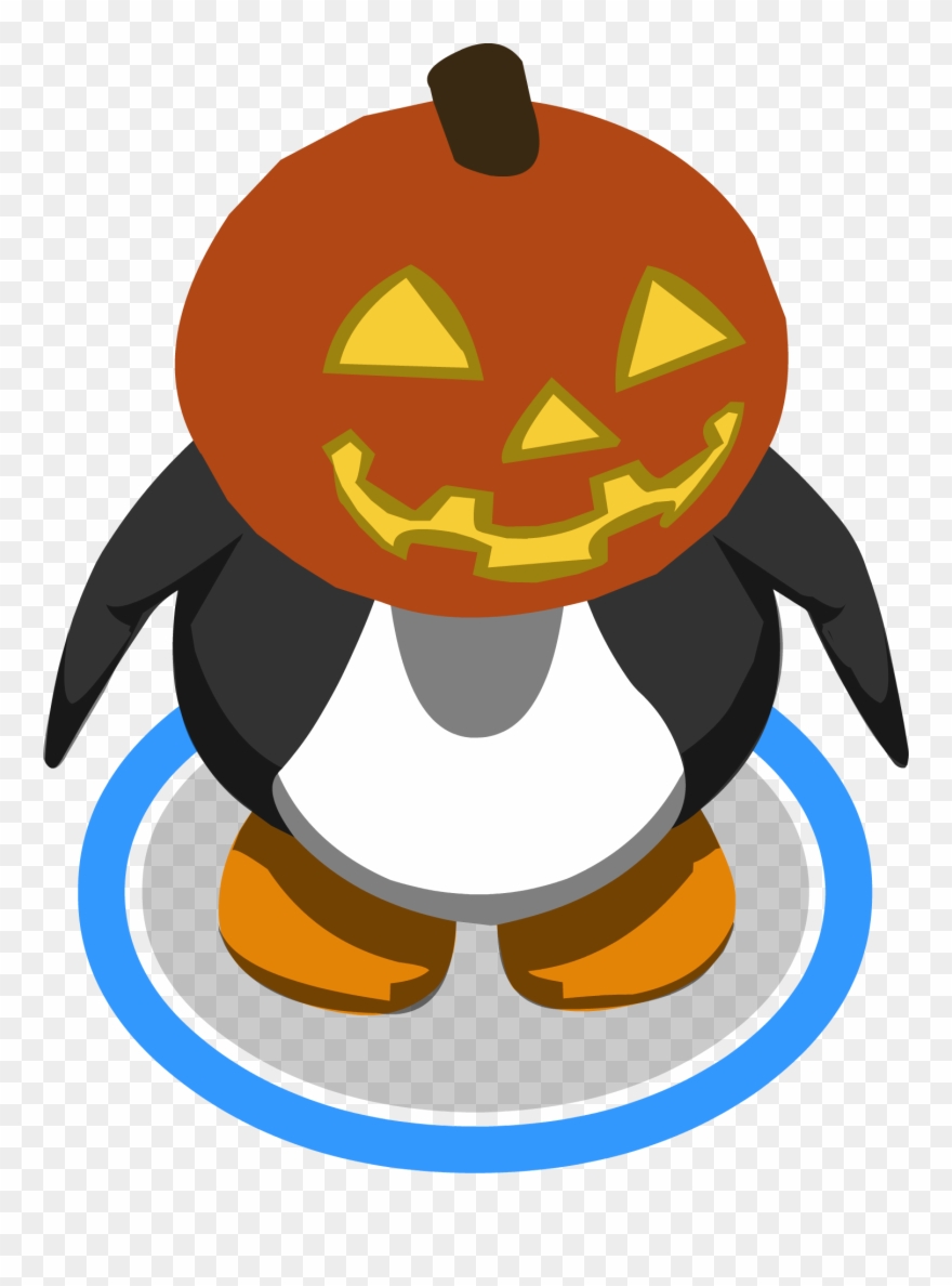 Pumpkin Dance Png - Club Penguin Pumpkin Head Clipart