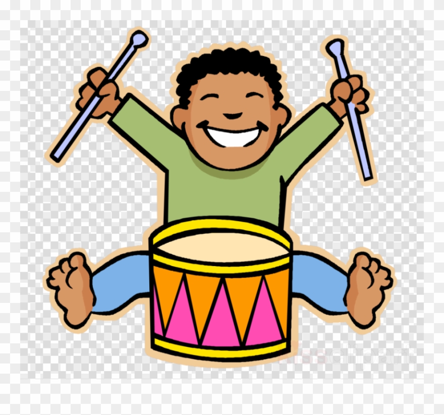 Download Kid Music Clipart Children's Music Clip Art - Boy With Drum Clipart - Png Download