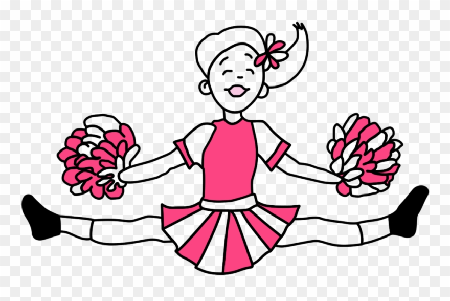 Cheerleader Thank You Note Cards For Kids Mandys Moon - Birthday Clipart
