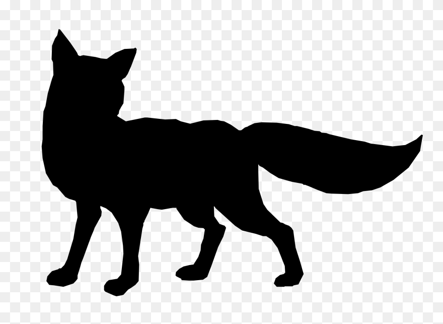 Cheetah Silhouette Cliparts 18, Buy Clip Art - Fox Silhouette Png Transparent Png