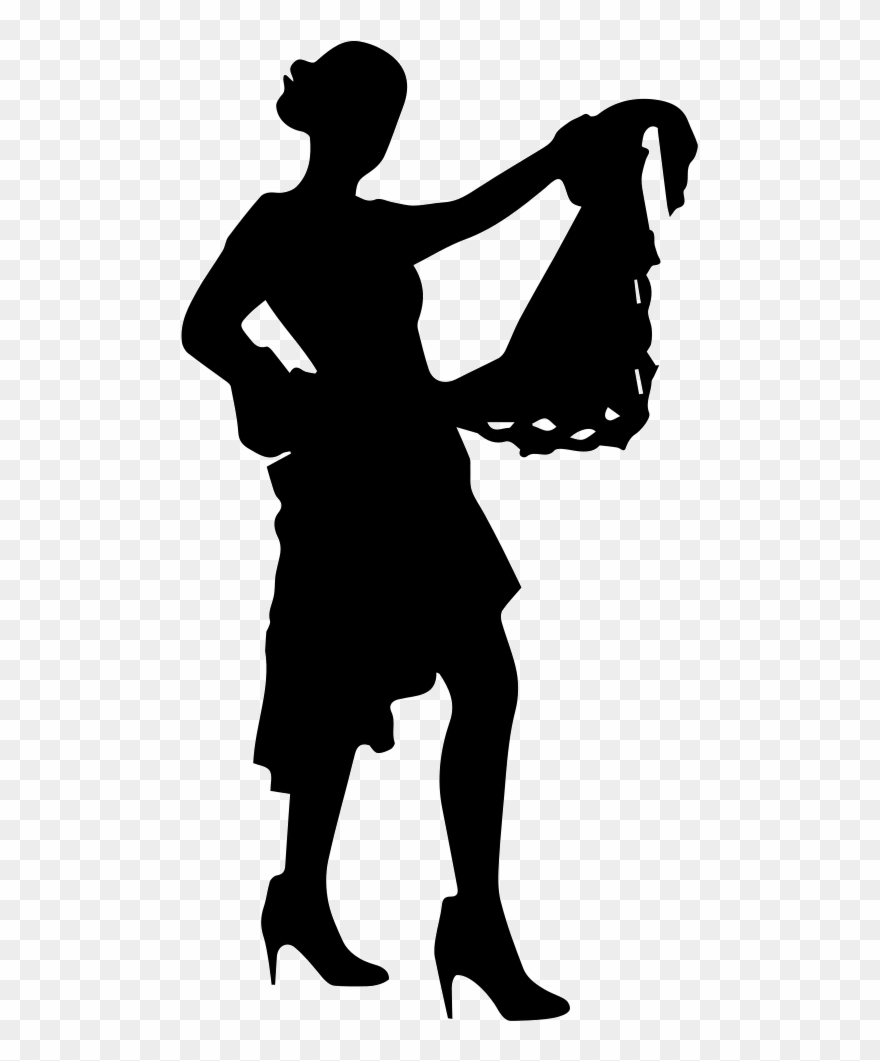 Flamenco Woman Dancer Silhouette Comments - Dance Clipart