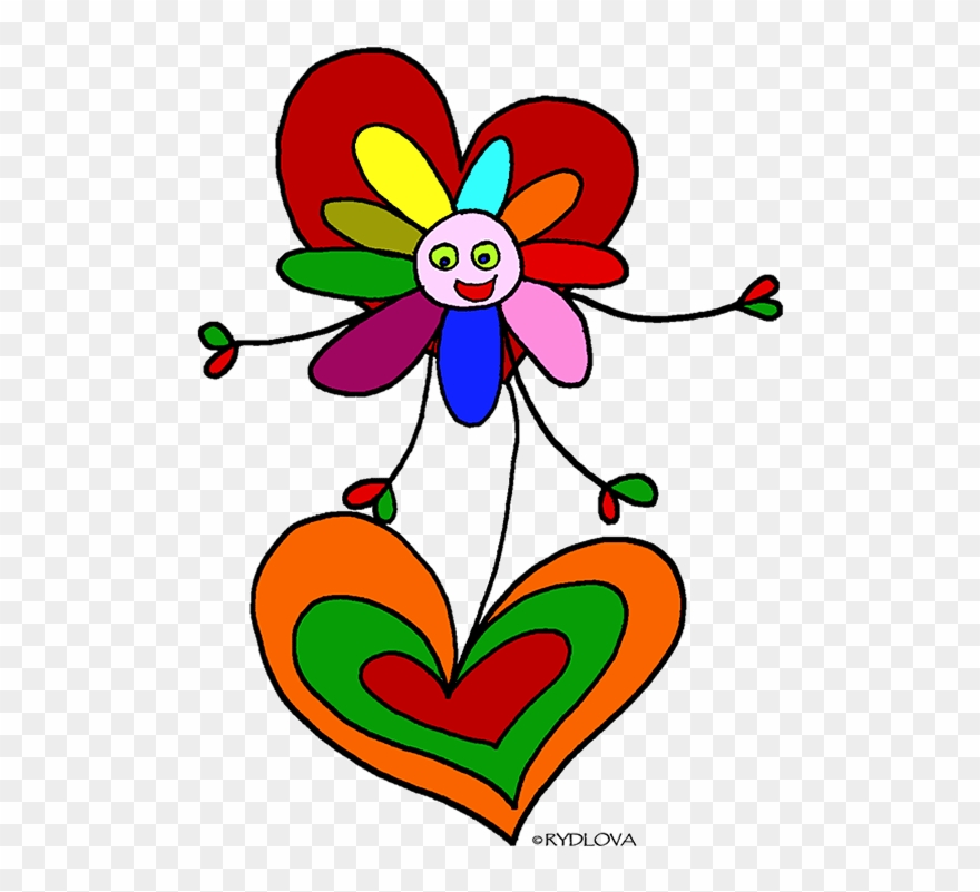 Dessins De Fleurs En Couleurs Gratuit - Dessin Fleur Enfant Clipart