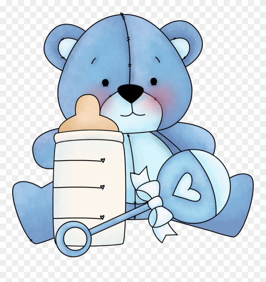 Blue Teddy Bear Clipart - Png Download