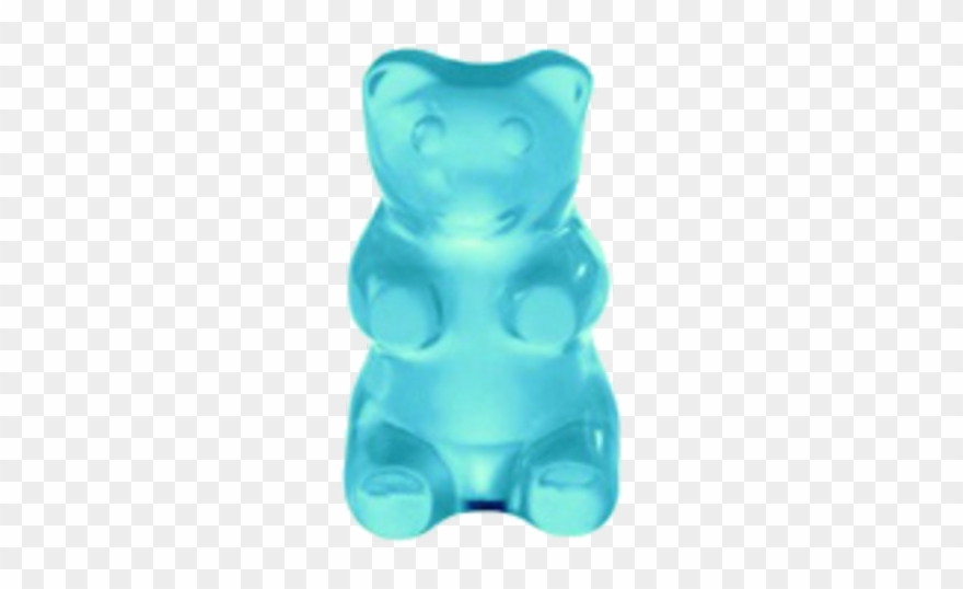 Gummy Bear Clipart Blue - Gummy Bear White Background - Png Download