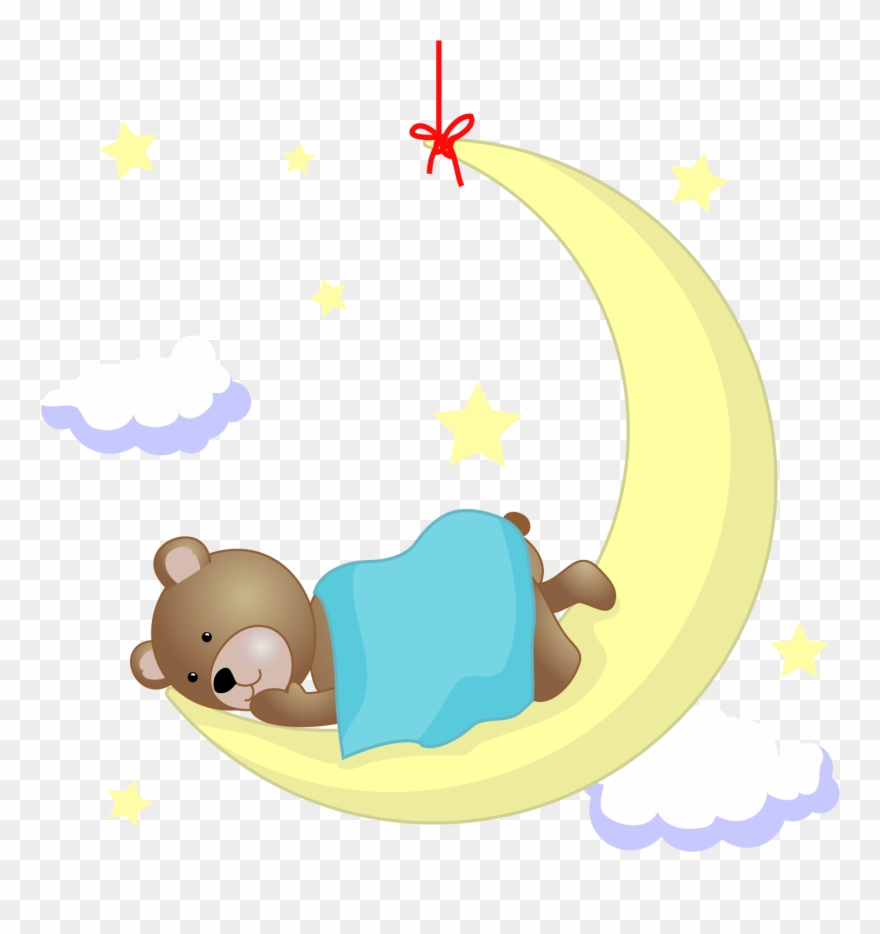 Good Night Teddy Bear Wallpaper - Good Night Vector Clipart
